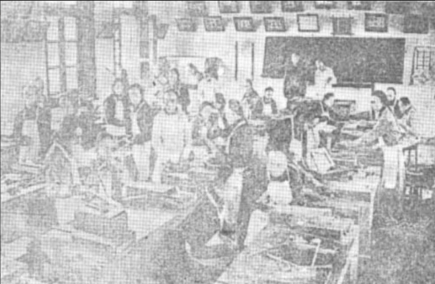 两江师范学堂木工实习