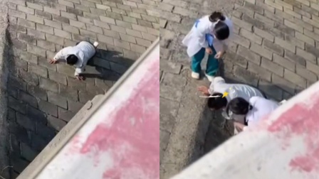 摔懵了！男子跳河跳到水泥地上，现场群众：桥有六七米高